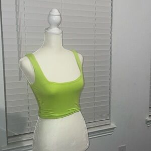 Cropped Green Crop Top